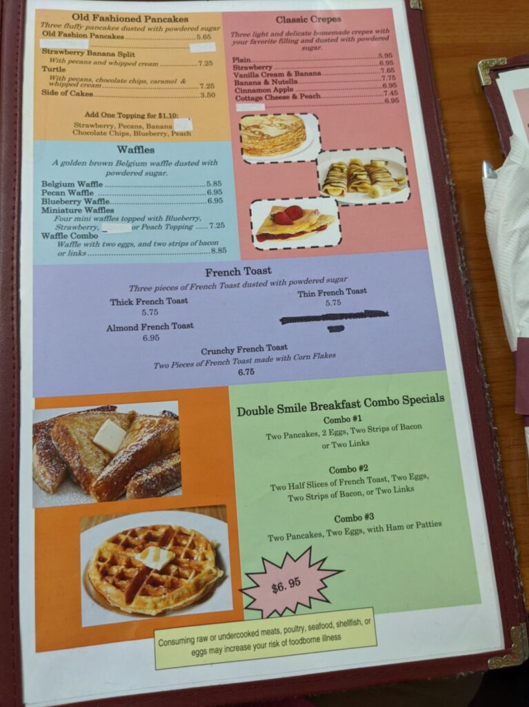 Anderson Grill Menu 3