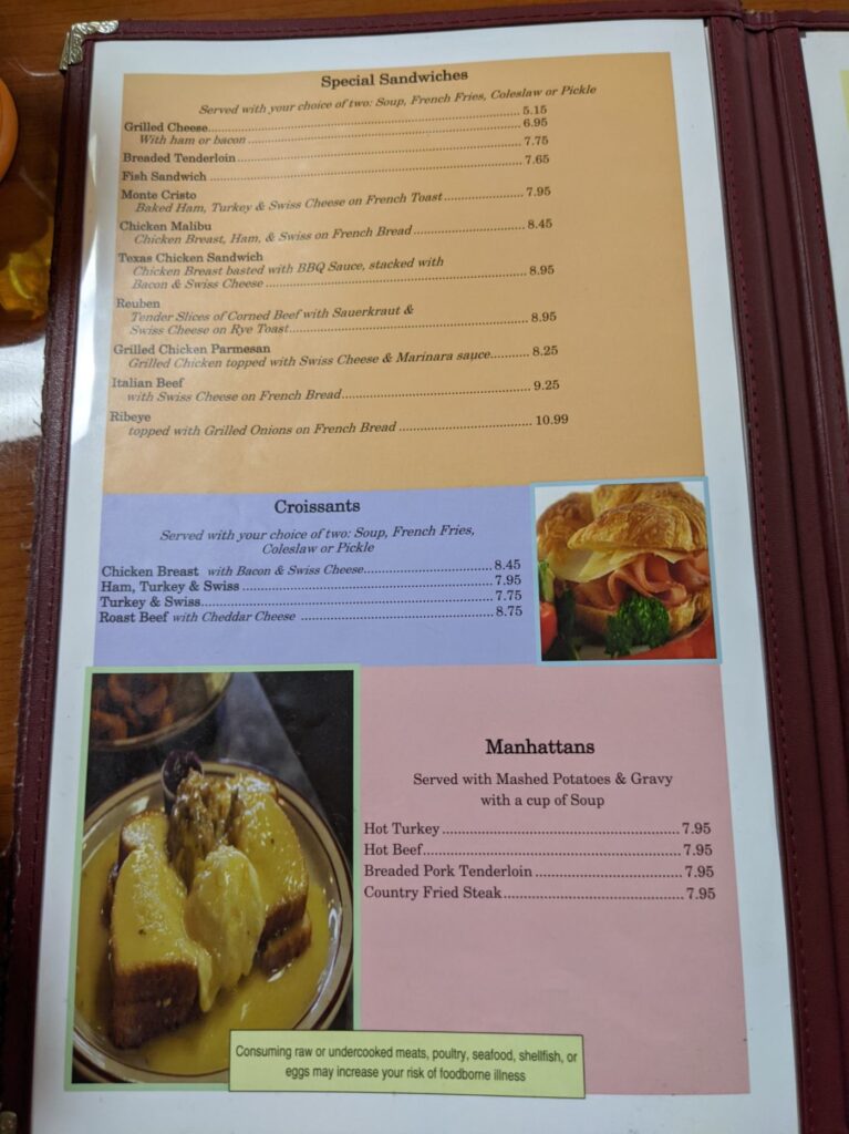 Anderson Grill Menu 5
