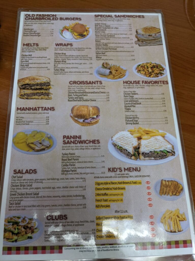 Anderson Grill Menu 6