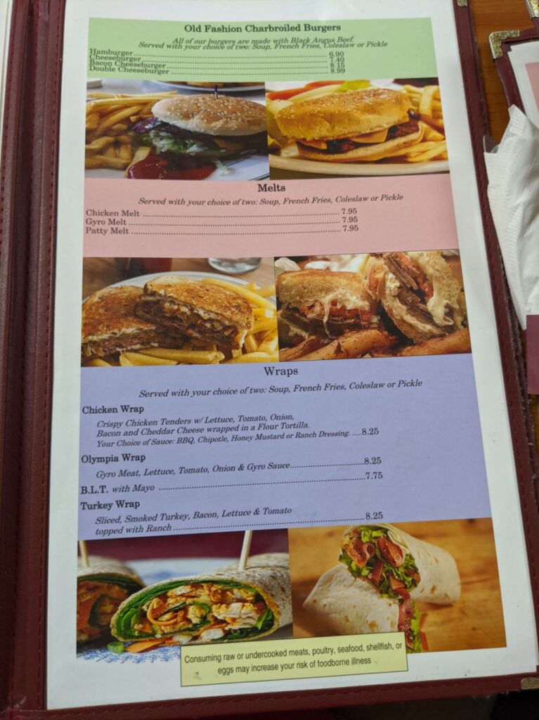 Anderson Grill Menu 8